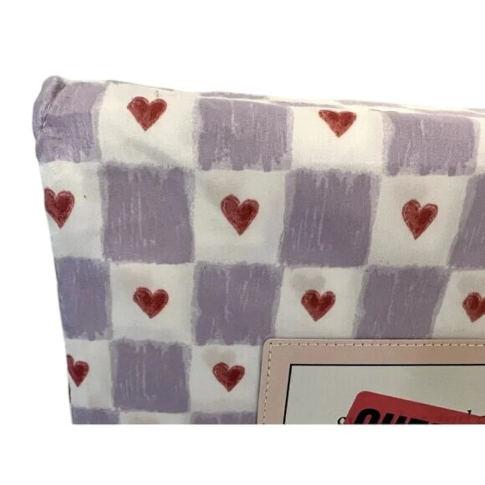Cupcakes And Cashmere‎ Sheet Set Queen Purple Hearts NWT